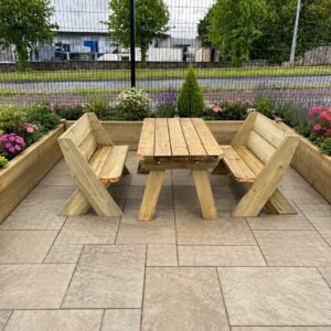 Garden Table with Benches